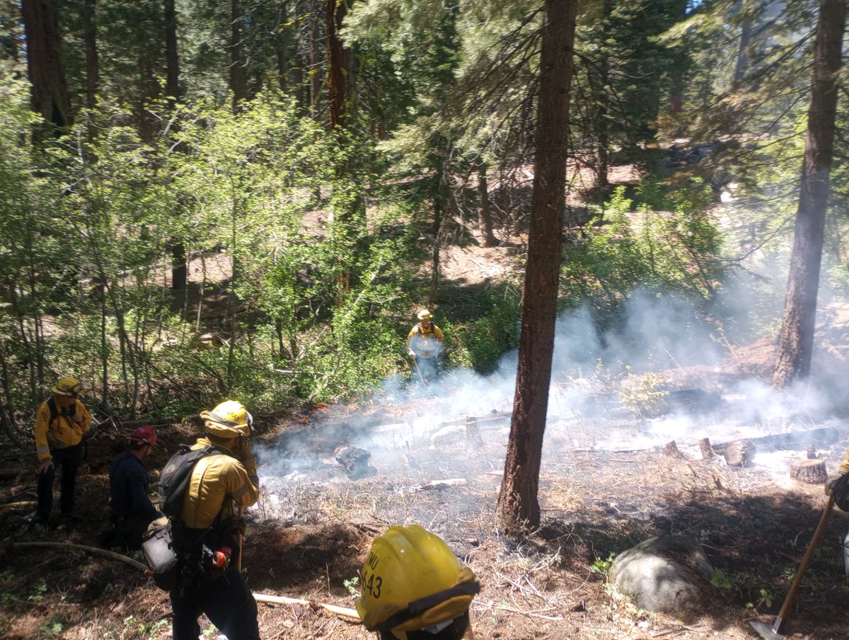 LakeTahoeUSFS's tweet photo. Thankfully, a quick response yesterday by USDA Forest Service LTBMU, @CALFIRENEU, @NLTahoeFire, @NTFPD_ firefighters stopped a wildfire above Kings Beach at 1/10 acre. The Beach Fire is now contained and controlled and the cause is under investigation. #BeachFire #FireYear2024 https://t.co/CiEMp63FcN