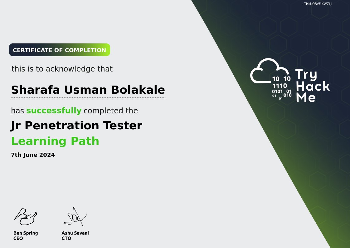 Ackermannn04's tweet photo. @akintunero ...and done!🙃
So much knowledge packed into this journey. The hands-on experience was invaluable, though Windows Privesc was a real challenge! 😅 Next up, diving into the CompTIA Pentest+ path to deepen my understanding.
#TryHackMe #JuniorPenTester @tryhackme https://t.co/oXDZpAXKe8