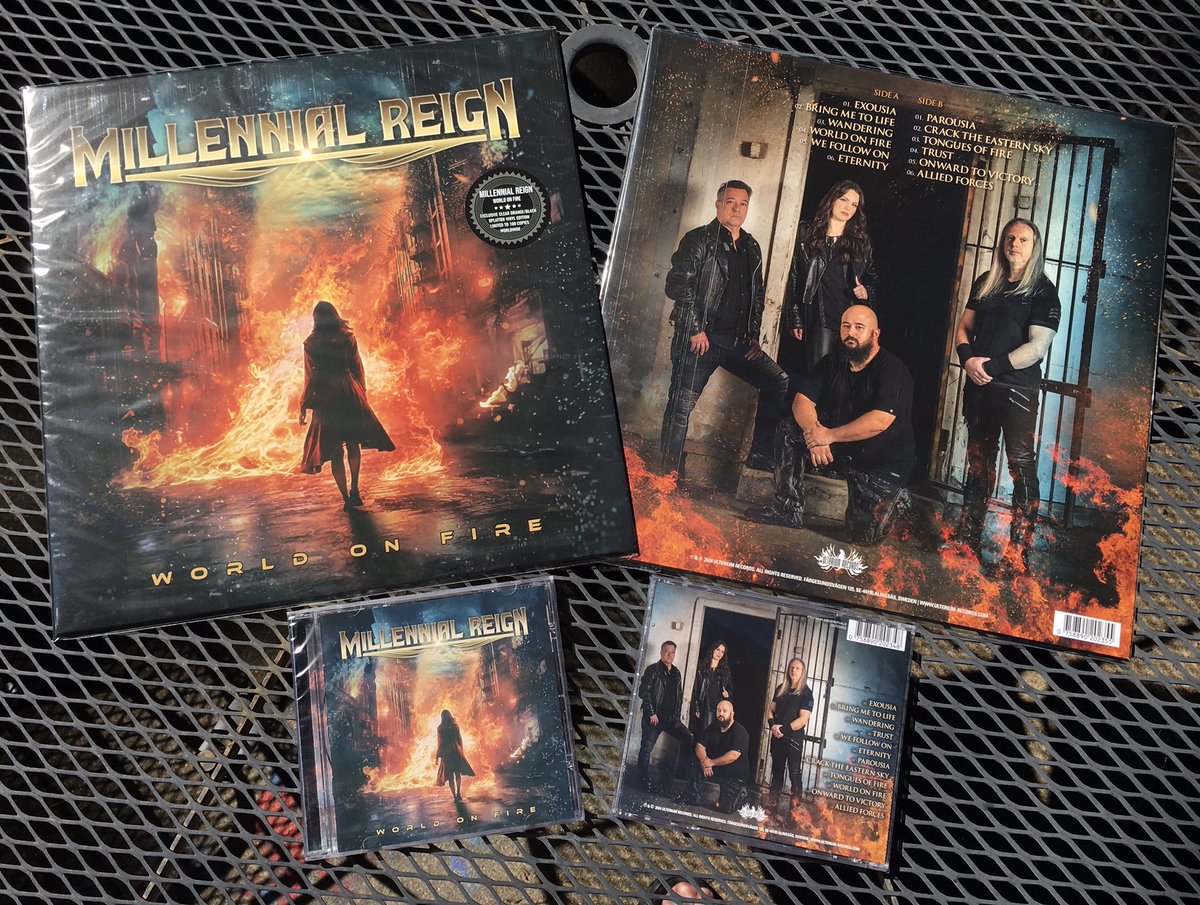 The new album is here and will be available at the Millennial Reign Album Release w/ special guest Greg X Volz (Petra, CPR) June 22nd. CDs, limited edition splatter vinyl and black vinyl.