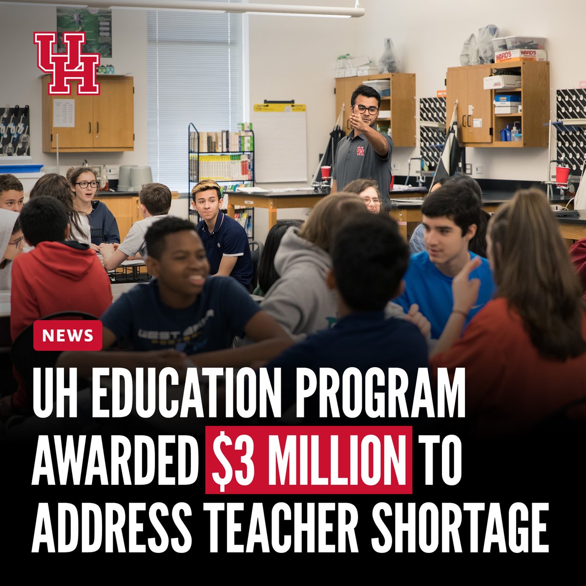 UH’s teachHOUSTON program received $3 million to develop STEM teacher leaders in high-need districts, aiming to improve retention and support for educators.

Read more: uh.edu/news-events/st…