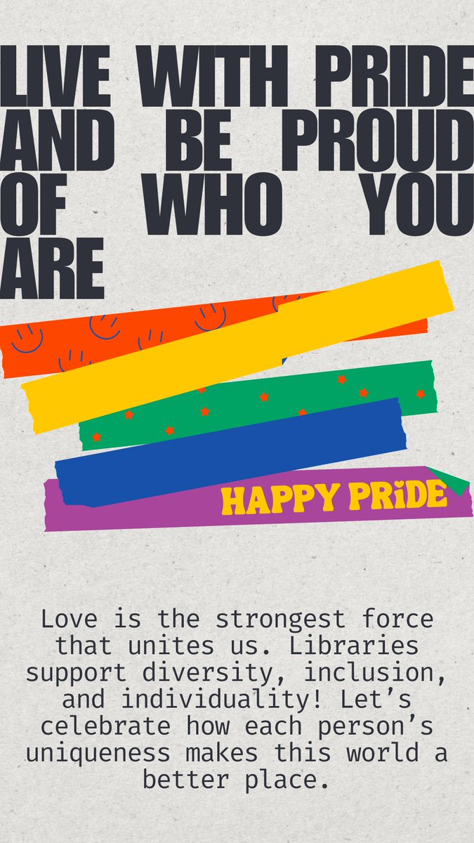 JCPS Library Media Services Department (@jcps_lms) on Twitter photo 🌈📚 Happy #PrideMonth! We're celebrating diversity, inclusion, & love! #JCPSLibraries are safe and welcoming spaces for everyone. Read, learn, and grow together! #BooksUniteUs #LetFreedomRead #ReadingIsFreedom #ReadersAreLeaders #RepresentationMatters #READ
<a href="/JCPSLMSDrLynn/">JCPSLMSDr.Lynn</a> 🌈📖 🌈📚 Happy #PrideMonth! We're celebrating diversity, inclusion, & love! #JCPSLibraries are safe and welcoming spaces for everyone. Read, learn, and grow together! #BooksUniteUs #LetFreedomRead #ReadingIsFreedom #ReadersAreLeaders #RepresentationMatters #READ
<a href="/JCPSLMSDrLynn/">JCPSLMSDr.Lynn</a> 🌈📖