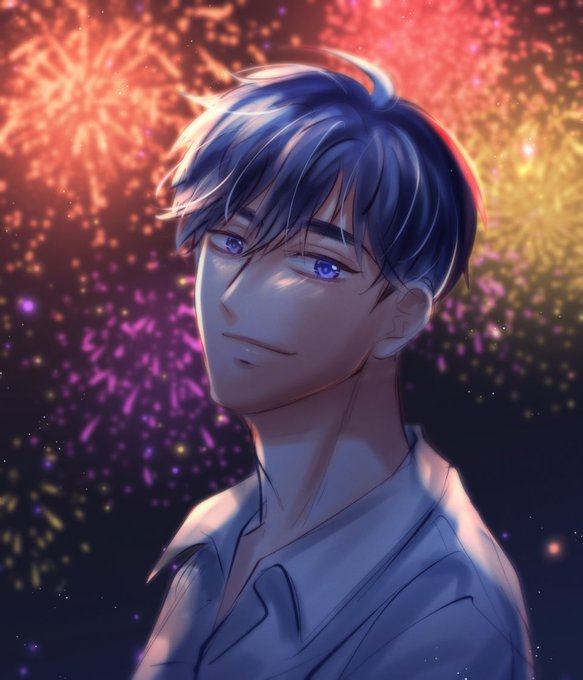 「fireworks upper body」 illustration images(Latest)