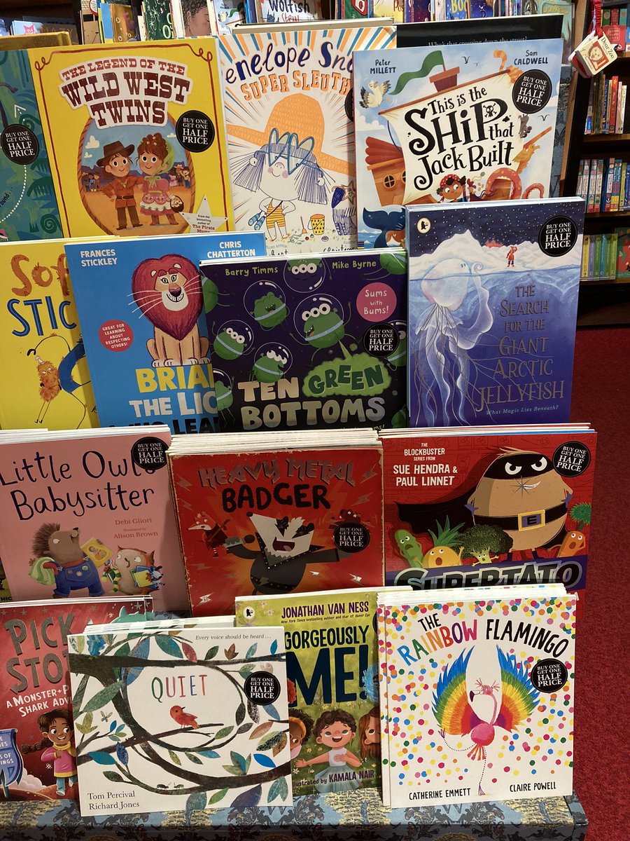 Spotted lots of exciting new #picturebooks <a href="/WaterstonesTRU/">Waterstones Truro</a> 

Who Ate Steve? 
Rainbow Flamingo 
The Wild West Twins 
Brian The Lion 
The Girl &amp; The Mermaid
Dogdunnit?
The Mermaid Moon
The Elephant And The Sea 
A Midsummer Nights Drama 
Amongst other great books 📚❤️📚