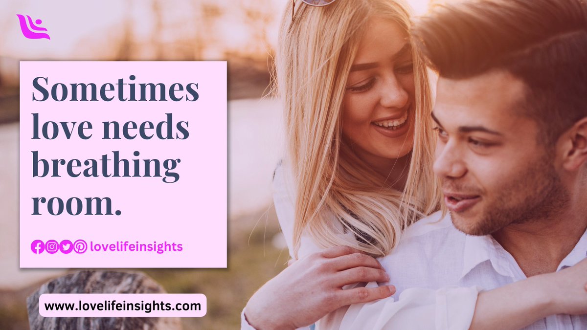 LovelifeInsight's tweet photo. Taking a relationship break can lead to clarity, growth, and a stronger bond. Time apart helps you rediscover your needs, priorities and passions as an individual.
Click the link below to gain more insight on the topic.
https://t.co/vNtudJnRdp https://t.co/Pvau7A9oDS