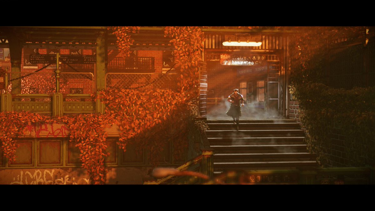 shinobi602's tweet photo. Replaced | New Preview Details

➡️ https://t.co/sGtfhFh4GZ

▪️You play as R.E.A.C.H, an AI trapped in a human body
▪️A lot of care put into making it feel like an 80's action movie, drenched in cold, Blade Runner-like colors - rainbow string lights, neon-soaked 80s-imbued arcade, crumbling buildings, etc
▪️There's a 'distinct rhythm' to timing as you leap over obstacles during chase sequences
▪️"Seamless" transitions from playable segments to animated cutscenes and vice versa
▪️Combat: Series of timed inputs, you can disarm enemies, steal their clubs, use melee attacks to charge your gun attack that fires off one devastating bullet before it empties again
▪️You have the skills to fight and 'feel like a badass', but firing your weapon takes work to make every bullet feel earned
▪️An abandoned train station in R.E.A.C.H.'s home "Phoenix City" serves as a hub for the player
▪️You meet and have conversations with a diverse cast of characters in the hub, each with their own stories and "moral complexities"

#Replaced #Xbox #SummerGameFest #XboxShowcase