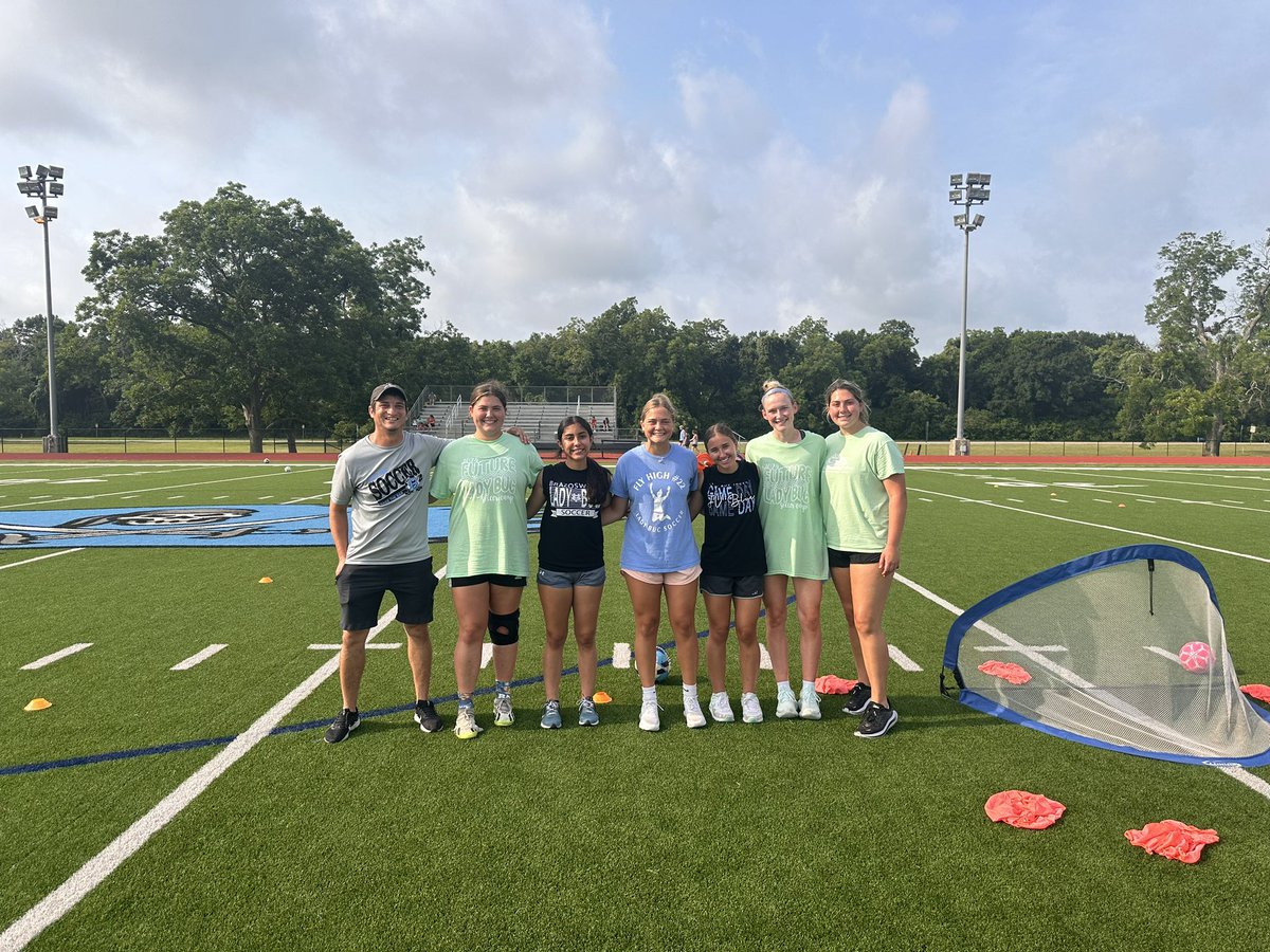 LadyBucSoccer's tweet photo. So grateful to my coaching staff &amp; former players that always show up &amp; give back to the Lady Buc Soccer Program. Our annual soccer camp would not have been a success without their help. They do a great job running the camp &amp; I am appreciative that they choose to come back yearly https://t.co/DWKDcXDuLo