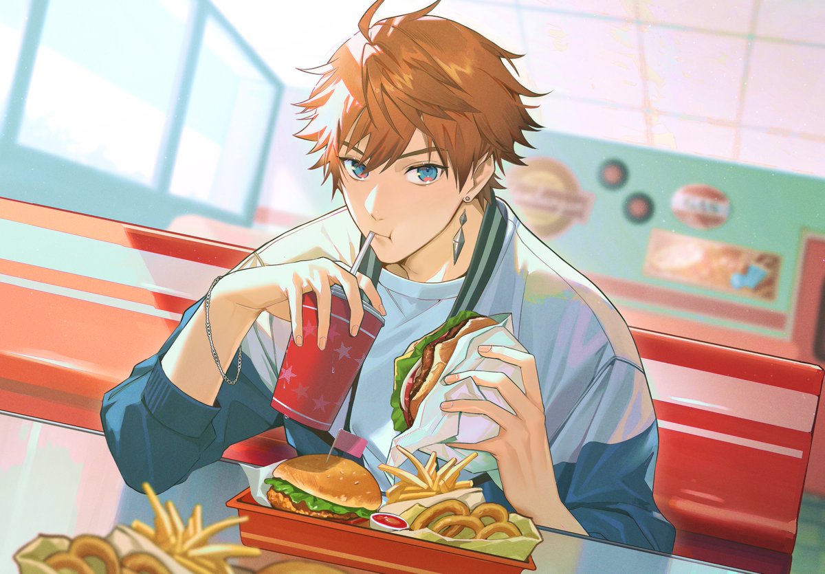 Riz3al97's tweet photo. 🍔ランチ🍔
#きたみ描きたみ https://t.co/s8aWLhzU5n