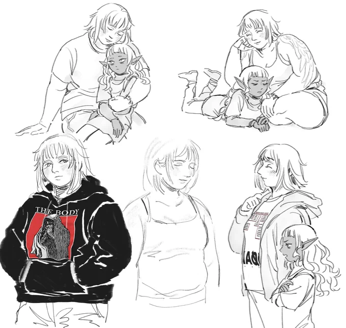 【∞】falin and thistle sketches 