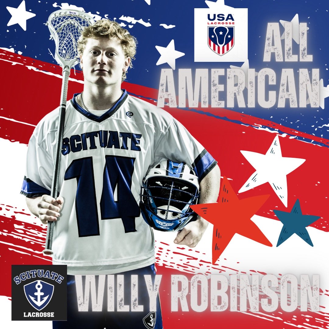 CoachPuzzPE_Lax's tweet photo. Congratulations to Willy Robinson ‘25 for earning US Lacrosse All American recognition! #anchorup ⚓️🥍 ⁦@ScitAthletics⁩ ⁦@WillyRob14⁩ ⁦@ArmyWP_MLax⁩ ⁦@bostonlaxnet⁩ ⁦@sports_ledger⁩ ⁦@BConn63⁩ ⁦@ScituateSchools⁩ ⁦@LXCMinutemen⁩ https://t.co/CVOxjs3SPG