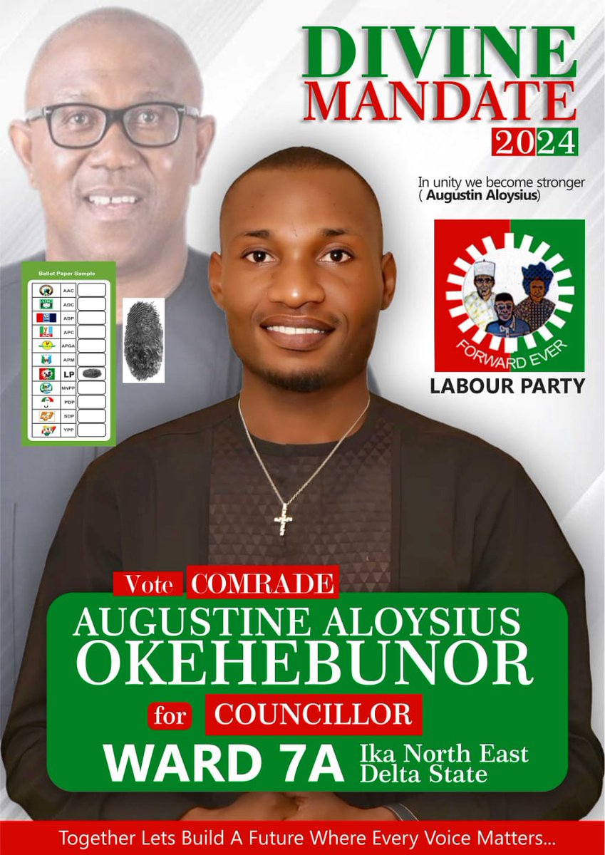 CODE2cashh's tweet photo. Join me in championing progress and prosperity for the good people of Akumazi-Umuocha! As your advocate, I pledge to prioritize community needs, foster unity, and drive positive change. Together, let's build a future we can all be proud of. #DeltaState @NgLabour @USGdeltastate https://t.co/qBhS5Af8HJ