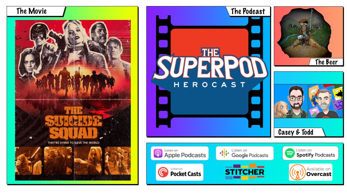We're back with our penultimate episode of the season with the amazing <a href="/JamesGunn/">James Gunn</a>
Movie #TheSuicideSquad
Listen here:
player.captivate.fm/episode/8603a0…

Or wherever you catch your pod!