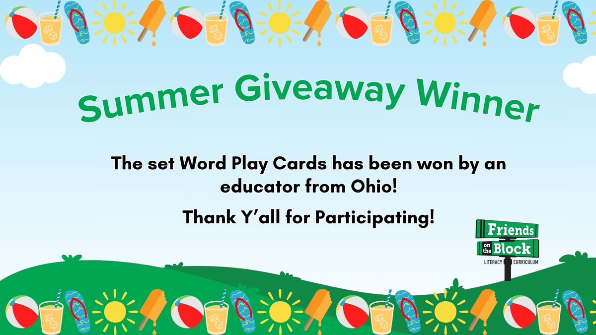 Thanks to all y'all who participated in our summer giveaway! Like and follow for future giveaways!

#SpecialEducation #readingintervention #scienceofreading #strugglingreader #beginningreaders #readers #GiveawayAlerts