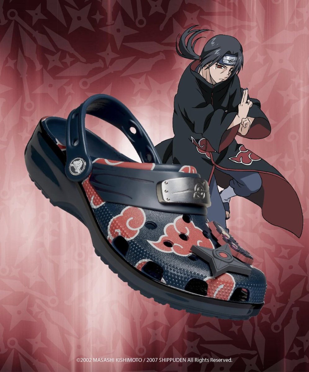 SOLELINKS's tweet photo. Ad: Naruto x Crocs Classic Clogs

Sasuke
Champs:https://t.co/cRH40wdtMF
Foot Locker:https://t.co/J4Z4OBHiLt

Itachi
Champs:https://t.co/bWqKuZDXnR
Foot Locker:https://t.co/e8hhGnuuNn

sold out on Crocs US https://t.co/EH5ETMyZlw