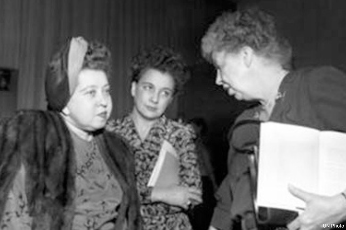 Women played a vital role in the drafting and adoption of the Universal Declaration of Human Rights 75 years ago.

<a href="/UNHumanRights/">UN Human Rights</a> explains how women helped ensure that all people, everywhere, can enjoy their full human rights. ohchr.org/en/stories/201…
