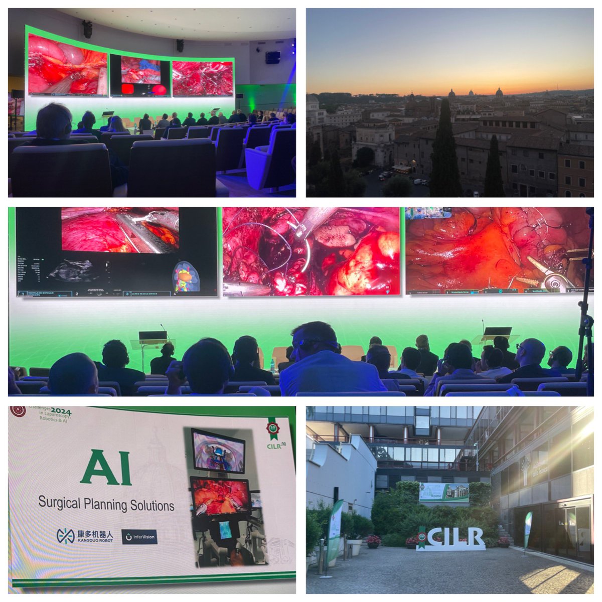Pansadoro's tweet photo. Today ends a wonderful congress: more than 30 live robotic surgery procedures, the first transoceanic robotic radical prostatectomy with Dr. Xhang in Rome ar the consolle and the patient being operated in Bejing! #CILR24 https://t.co/74W1ZzXSmK