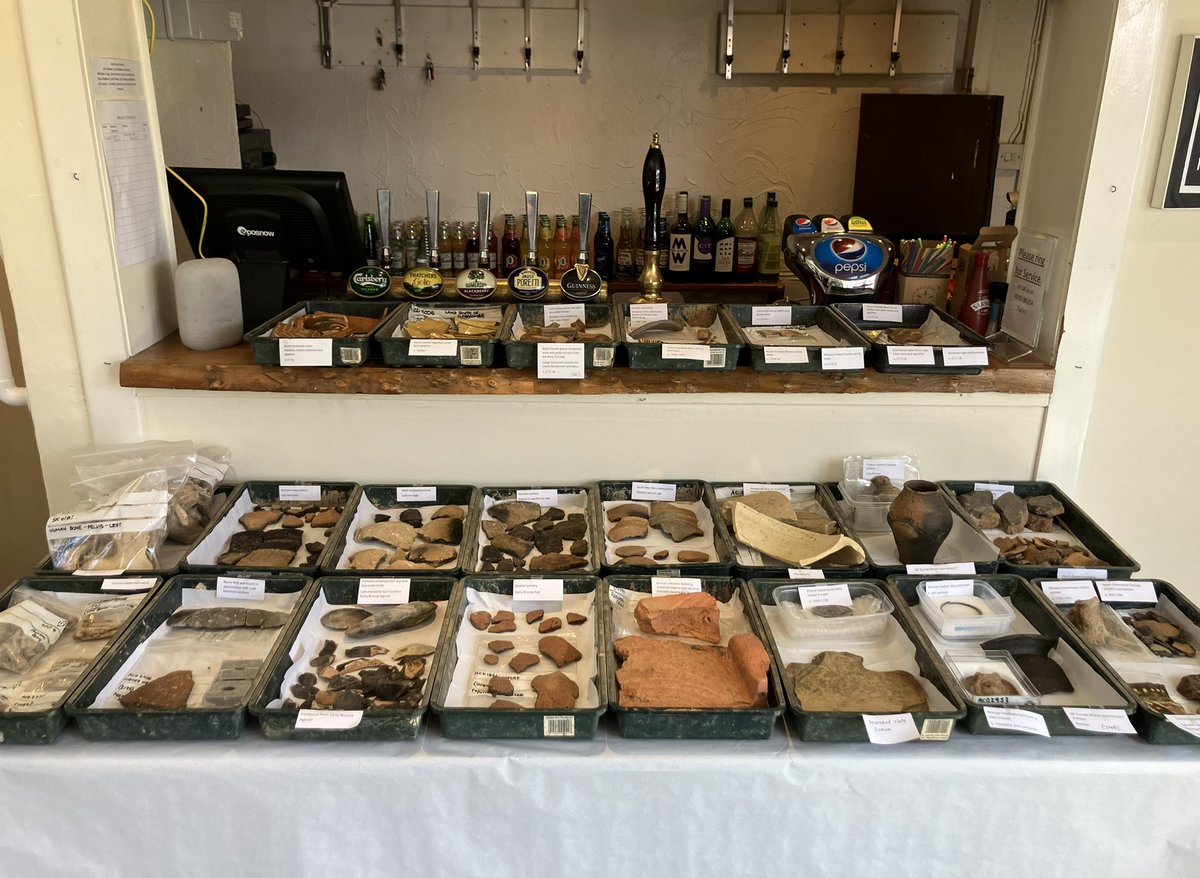 It’s been ages since I contributed to #FindsFriday. Here’s the finds display I put together for the <a href="/ACarchaeology/">AC archaeology</a> staff training and seminar day today.
