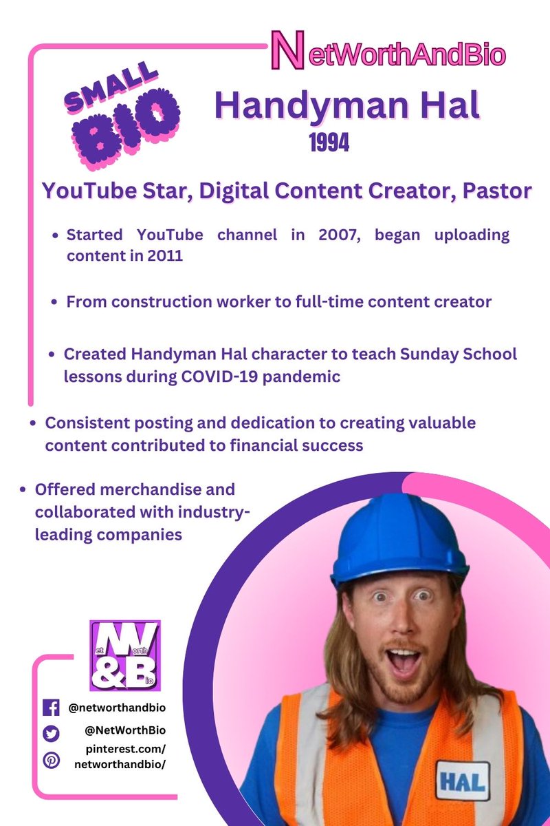 NetWorthBio's tweet photo. Handyman Hal went from construction worker to YouTube star! 🔨📽️ You won't believe his net worth - it's insane! 🤑 Read his crazy story here:

https://t.co/zYzPliGRg0

#HandymanHal #networthandbio #nethworth #CelebrityNetWorth #CelebrityBio https://t.co/h9f0E60aCz