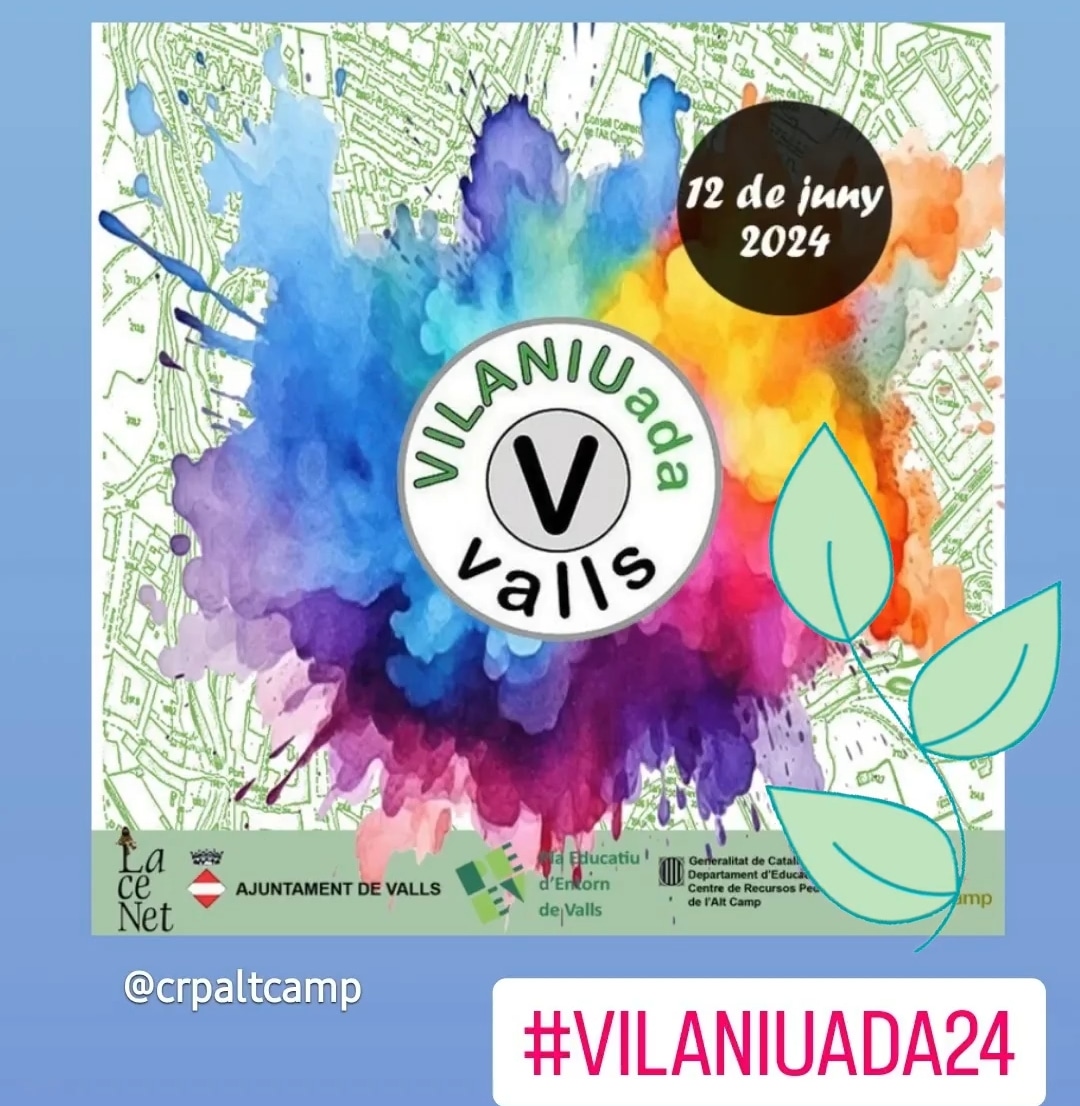 vilaniuada's tweet photo. El dimecres 12 de juny arriba la 7a edició de la Vilaniuada #Vilaniuada24, emmarcada dins el World Mobile City Project #WMCP24. Alumnat de Valls i la Comarca realitzarà activitats de descoberta de Valls fent ús d'eines geolocalització, edició i realitat augmentada #alscentres https://t.co/Fav5wrshHR