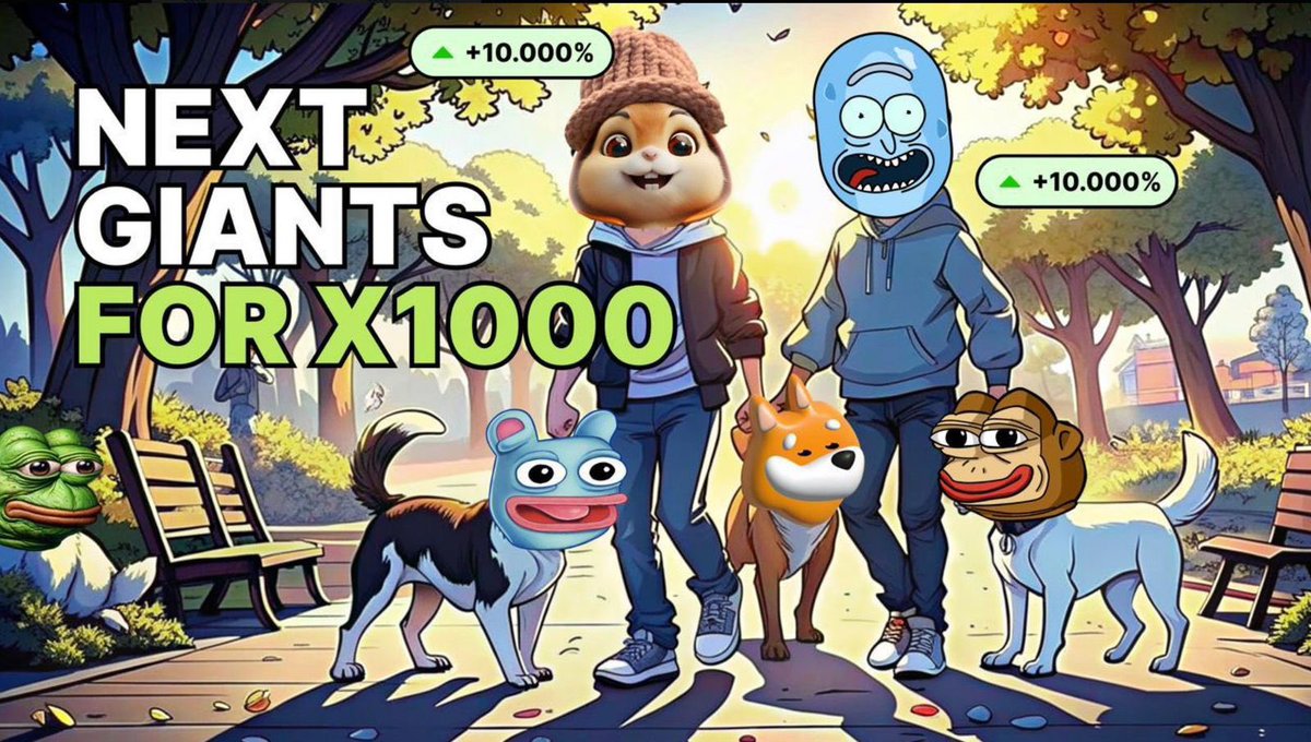 BitChanCrypto's tweet image. Top 2 Meme Coins with huge potential for 1000X in 2024.

@PickleRickPrick 
🐦CA
6zoshtkmyX4kRFg3p152yV2bPssxeYdNvW3c6EVCE4UP

@WifHamsterHat 
🐦CA
GLXkHLX4jiVRAYBVwx2UAvKRBu2YDCQudNiR3k9q9THH

Already listed on CMC
🔜 Mex, OKX, Bybit.

💎They have a small MC and a huge community