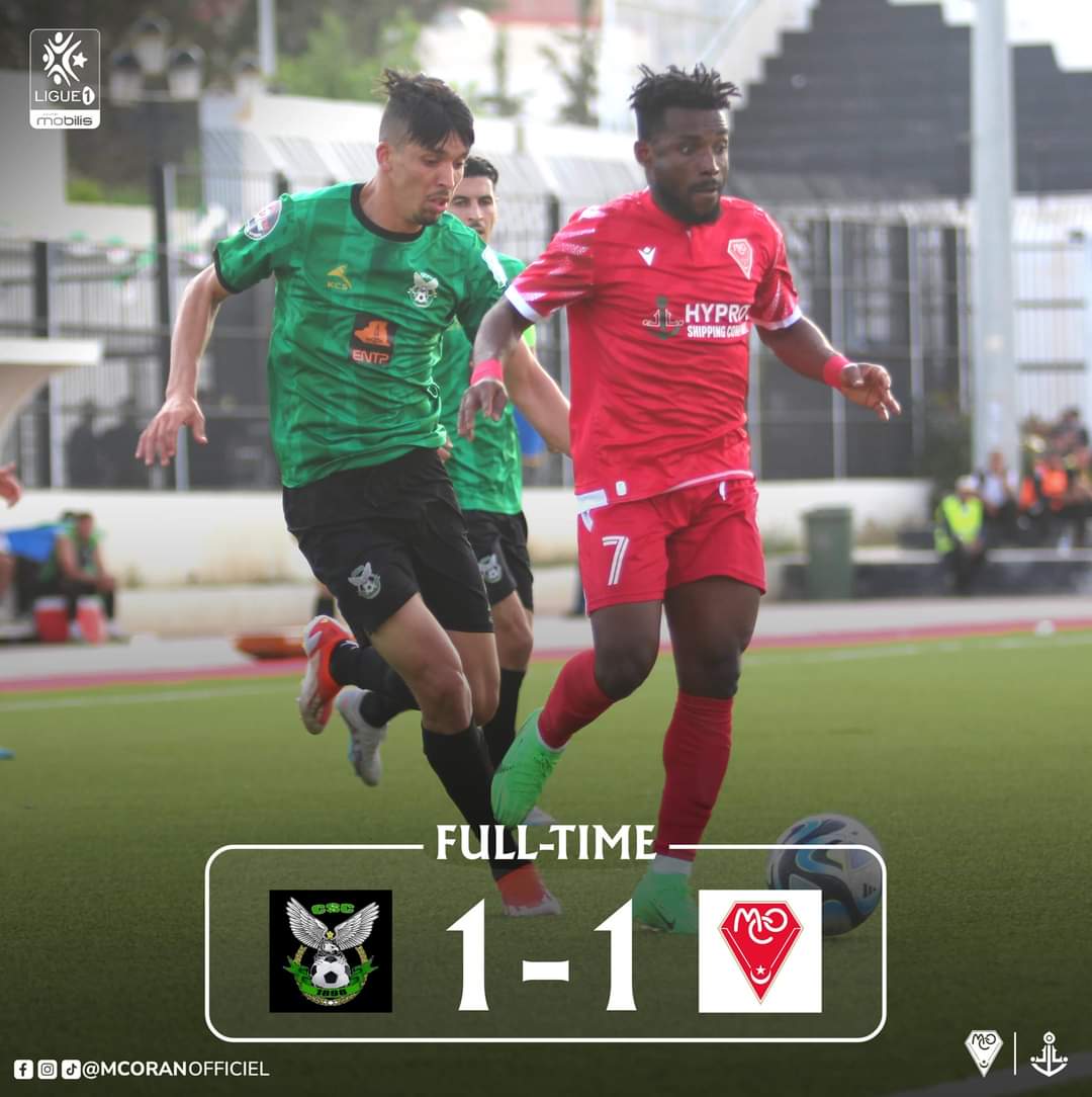 mcoranclub's tweet photo. نهاية المباراة 🔚💪

شباب قسنطينة ( 1️⃣ ) - ( 1️⃣ ) مولودية وهران 
كروم ⚽

#MCOCSC 🇮🇩 https://t.co/5AQDrTZMbk