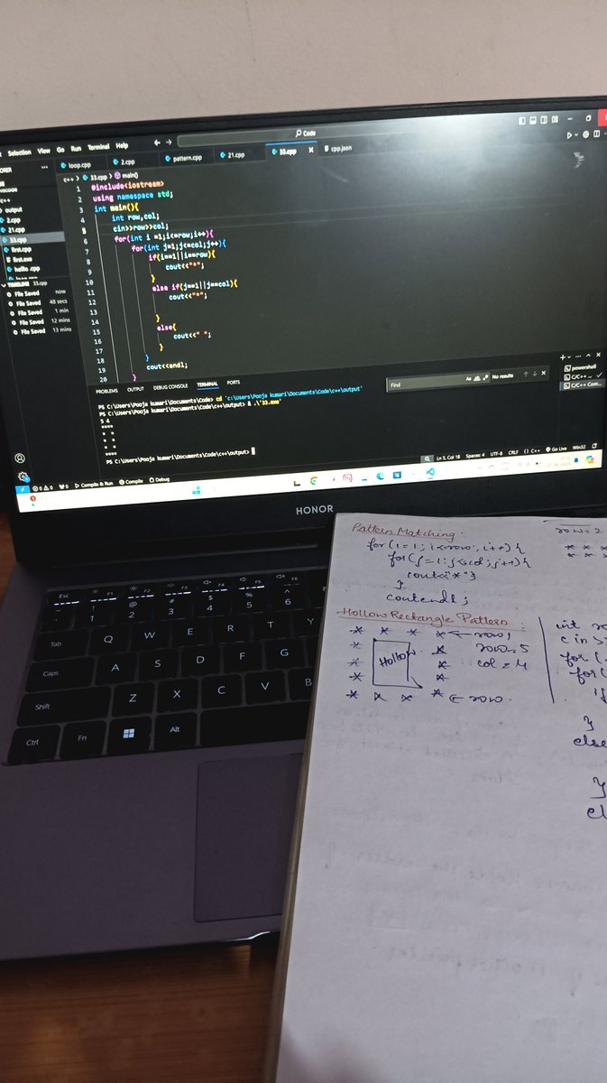 jhaapoojaa's tweet photo. I will be starting #30DaysDSA challenge from today
I will share my learning and progress here on X and looking forward to connect with you all🤟🤗
Day 1
Loops and Pattern solving https://t.co/PgTvmfkcoF