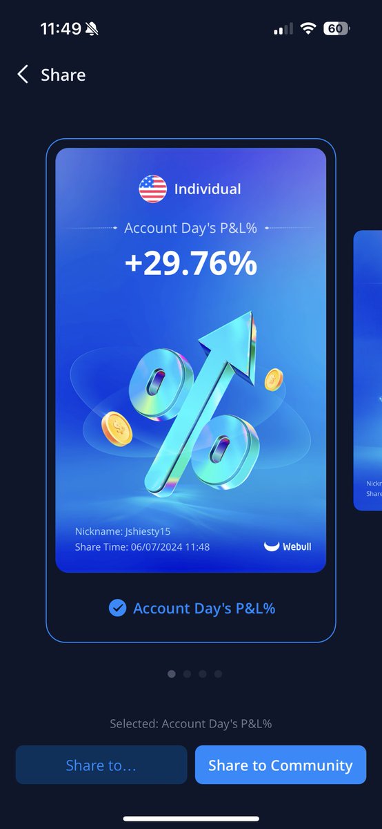 J_Shiesty15's tweet photo. Almost 30% on the account #MM #NewAge @EllyDtrades @PBInvesting https://t.co/tyOa83HrZR