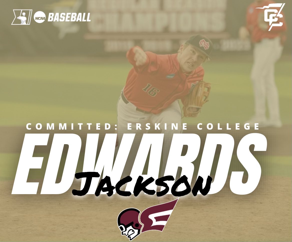Jackson Edwards (@jedwards1405) on Twitter photo Next chapter. It’s our time <a href="/CoachCroc/">Mark Crocco Jr.</a> <a href="/CornJacob/">Jacob Corn</a> <a href="/CoachJPrince12/">Jimmy Prince</a> Big shout out to my guy <a href="/Coach_JayBee/">Jared Broughton™</a> and <a href="/FullCount_ADV/">Full Count Advisors</a> for all of their help during this process. #ThePursuit <a href="/FleetBaseball/">Erskine College Baseball</a> Next chapter. It’s our time <a href="/CoachCroc/">Mark Crocco Jr.</a> <a href="/CornJacob/">Jacob Corn</a> <a href="/CoachJPrince12/">Jimmy Prince</a> Big shout out to my guy <a href="/Coach_JayBee/">Jared Broughton™</a> and <a href="/FullCount_ADV/">Full Count Advisors</a> for all of their help during this process. #ThePursuit <a href="/FleetBaseball/">Erskine College Baseball</a>