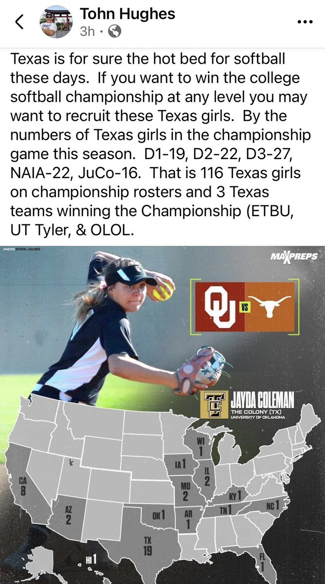 Just facts from a Texas Softball coach.  #ncaa #collegesoftball #Texasproven #WCWS2024 #softball #Facts