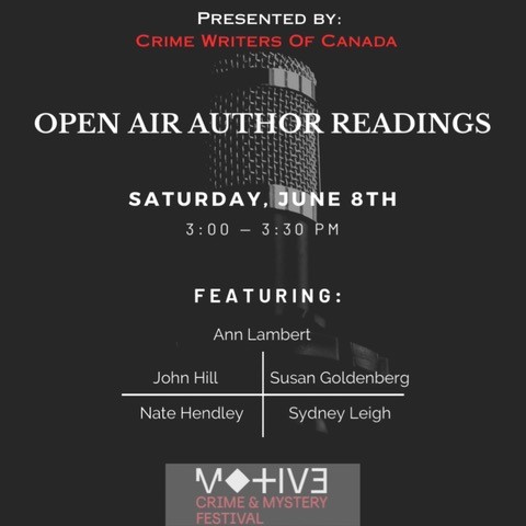crimewriterscan's tweet photo. MOTIVE 2024 happening June 7-9th @ the Toronto Harbourfront Centre.  Thrilled to be hosting two open-air readings on behalf of the CRIME WRITERS OF CANADA this weekend! Come join us!!  

#motive2024 #crime #mystery #festival #tifa #crimewriterscan https://t.co/Ii5RUqi53W
