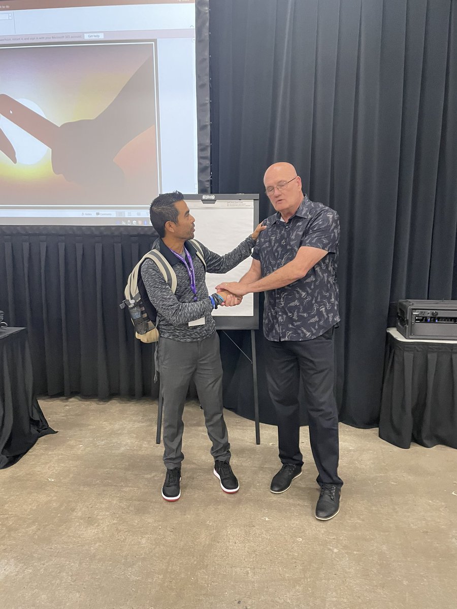 Dr. Eric Cupp and I at his farewell session at the <a href="/CyFairISD/">Cypress-Fairbanks ISD</a> RRR conference! I have heard him speak a few times before but this 1 was special! A role model for many young educators! His message is simple but powerful “Love your students through kindness!” Happy retirement sir!