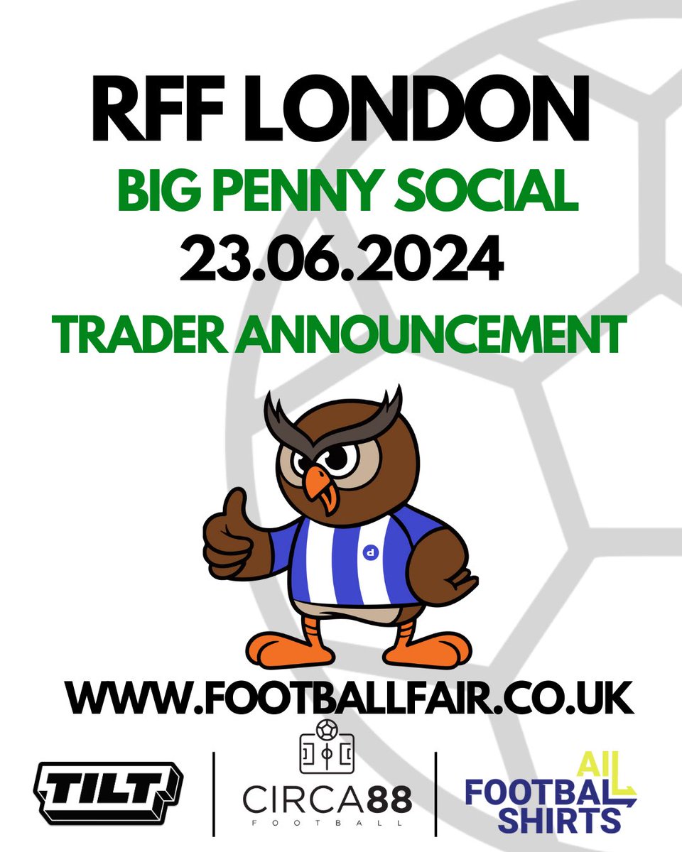 rff_uk's tweet photo. He’s back!

The finest shirt seller from Merseyside is venturing down to RFF London.

Delighted to welcome you back George 🫶🏻

@owls_that https://t.co/fZROWdRsSO