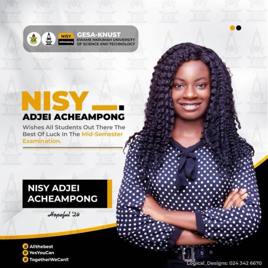 Krypton__media's tweet photo. Nisy Ajei Acheampong becomes the General Secretary for GESA with 2839 votes, representing 64.39 % of the votes cast.

Congrats ma'am 🥳
#KNUSTDecides|| #Kryptonmedia https://t.co/aew32motbq