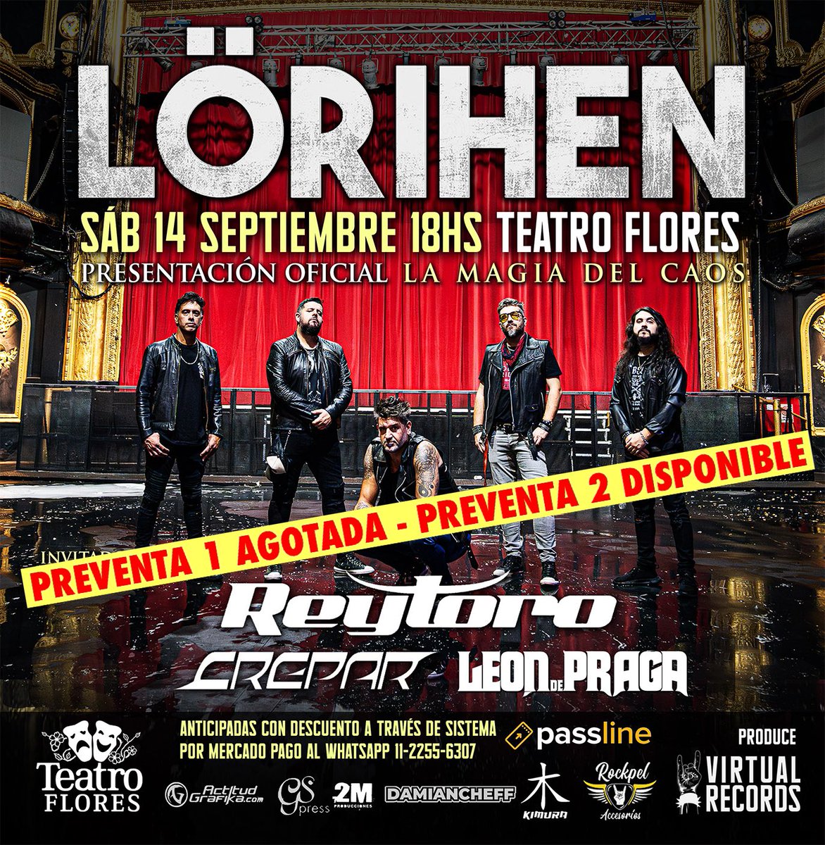 #SORTEO Ya tenes tu entrada para la presentación oficial de #LAMAGIADELCAOS en el <a href="/TeatroFlores/">Teatro Flores 🎭</a> el próximo Sábado 14/9 ? SORTEAMOS 2 TICKETS. Seguinos y hace  RT para participar. Los ganadores se anuncian el próximo viernes 21/6. #lorihenoficial #seguinos #LORIHENFLORES #seguime