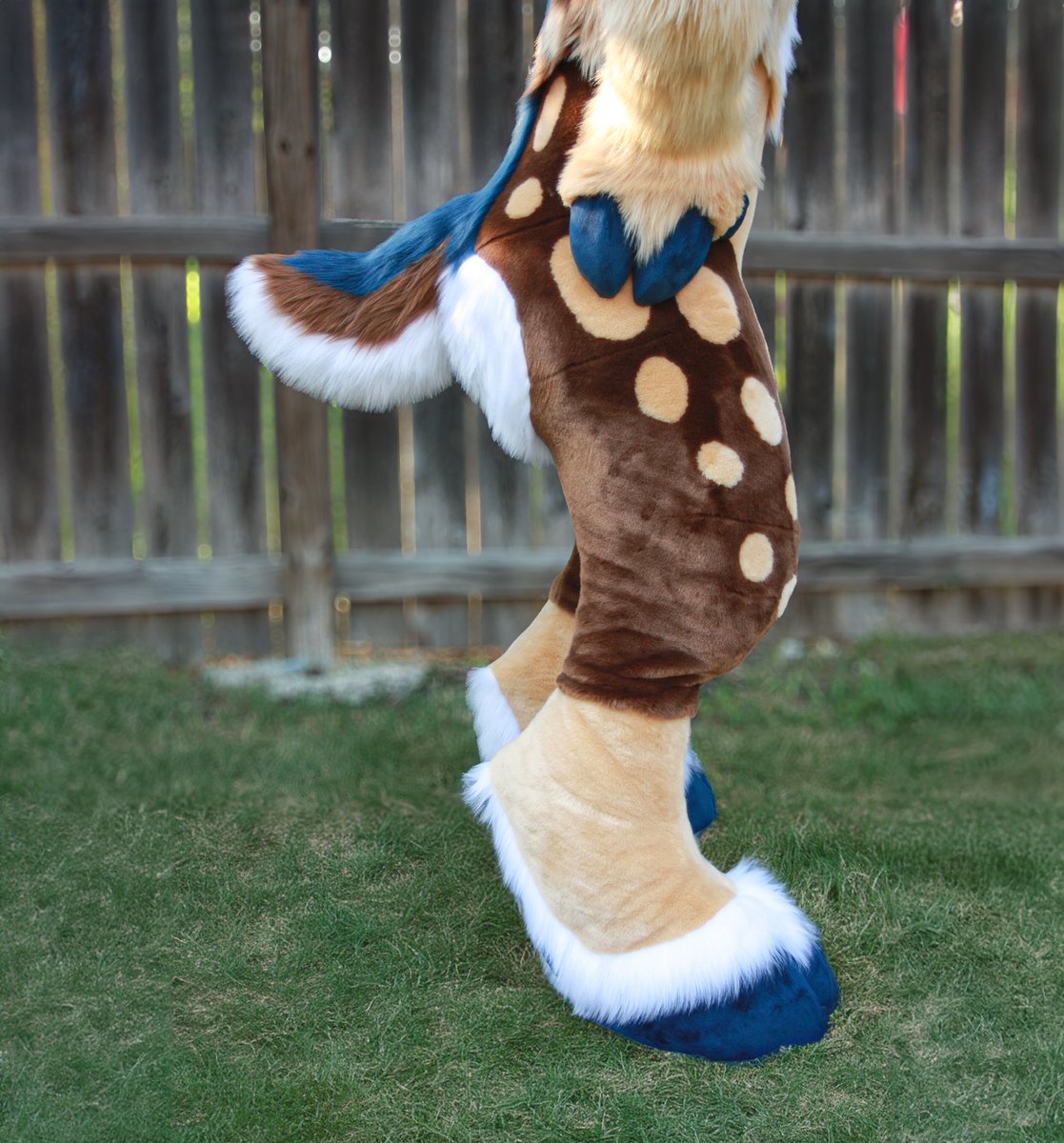 Werovester's tweet photo. Fullsuit I recently completed for a commissioner! Bally the deer 🦌 
#fursuit #deerfursuit #fursuitmaker https://t.co/g2kgDoYRkp