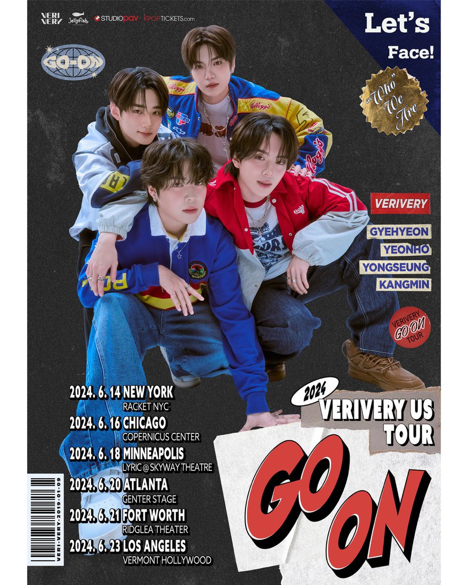 studio_pav's tweet photo. VERIVERY is coming to you soon for their US tour 🟢2024 VERIVERY US TOUR [GO ON] 🟢 starting on June 14th!

📢 #VERRER, are you ready for an unforgettable journey with GYEHYEON, YEONHO, YONGSEUNG, and KANGMIN?

🎟 Don't miss out on VERIVERY's dynamic energy on stage! https://t.co/olmsdxnQAb

#베리베리 #VERIVERY #VRVR #VERIVERYUSTOUR_GO_ON #VERIVERY_GO_ON #VERIVERYinUSA #GYEHYEON #YEONHO #YONGSEUNG #KANGMIN