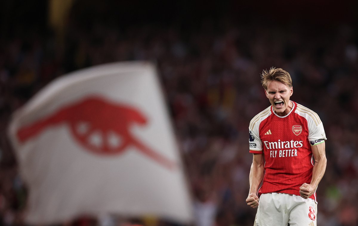 Arsenal's tweet photo. Martin Ødegaard. https://t.co/Rs3RJKqfZ9
