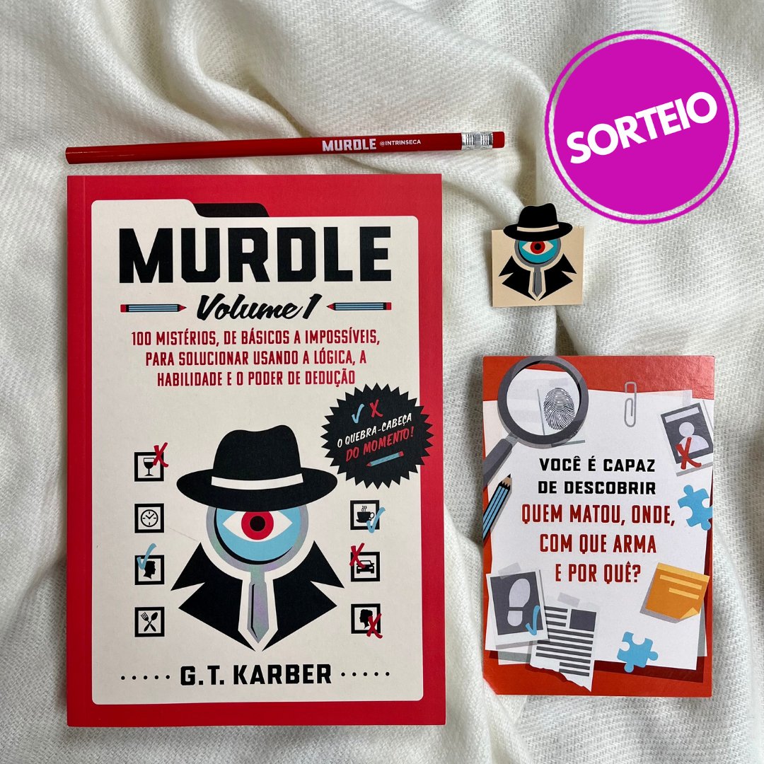 intrinseca's tweet image. Confira o sorteio da semana especialmente para os detetives de plantão! 🔍

Prontos para solucionar os desafios de "Murdle"?

Siga o nosso perfil, dê RT neste post PUBLICAMENTE e preencha o formulário: 
bit.ly/3yNYNpM

O resultado será anunciado no dia 11/06, terça!