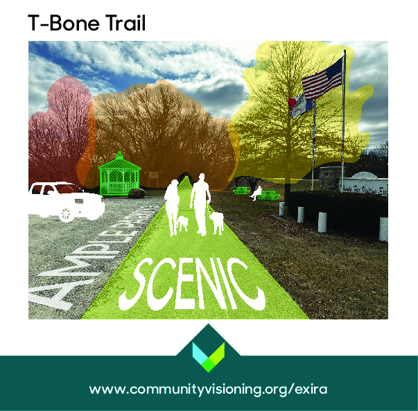 CommunityVisio2's tweet image. Today, HDR designers will hold a design workshop in Exira to solicit feedback from residents about potential enhancements to the town&apos;s transportation system. Earlier this year, residents gave input during focus groups, such as how much they like the T-Bone Trail. @TreesForever