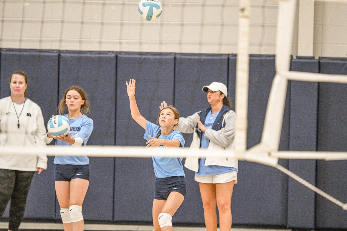 JacksonAcademy's tweet photo. Setting, Spiking, and Soaring at JA Volleyball Camp!🏐 
This week, our gym was filled with future volleyball stars at our summer camp! Campers learned key skills, practiced teamwork, and had a blast with coaches and fellow players. #WeAreJA https://t.co/koC4rodIhp
