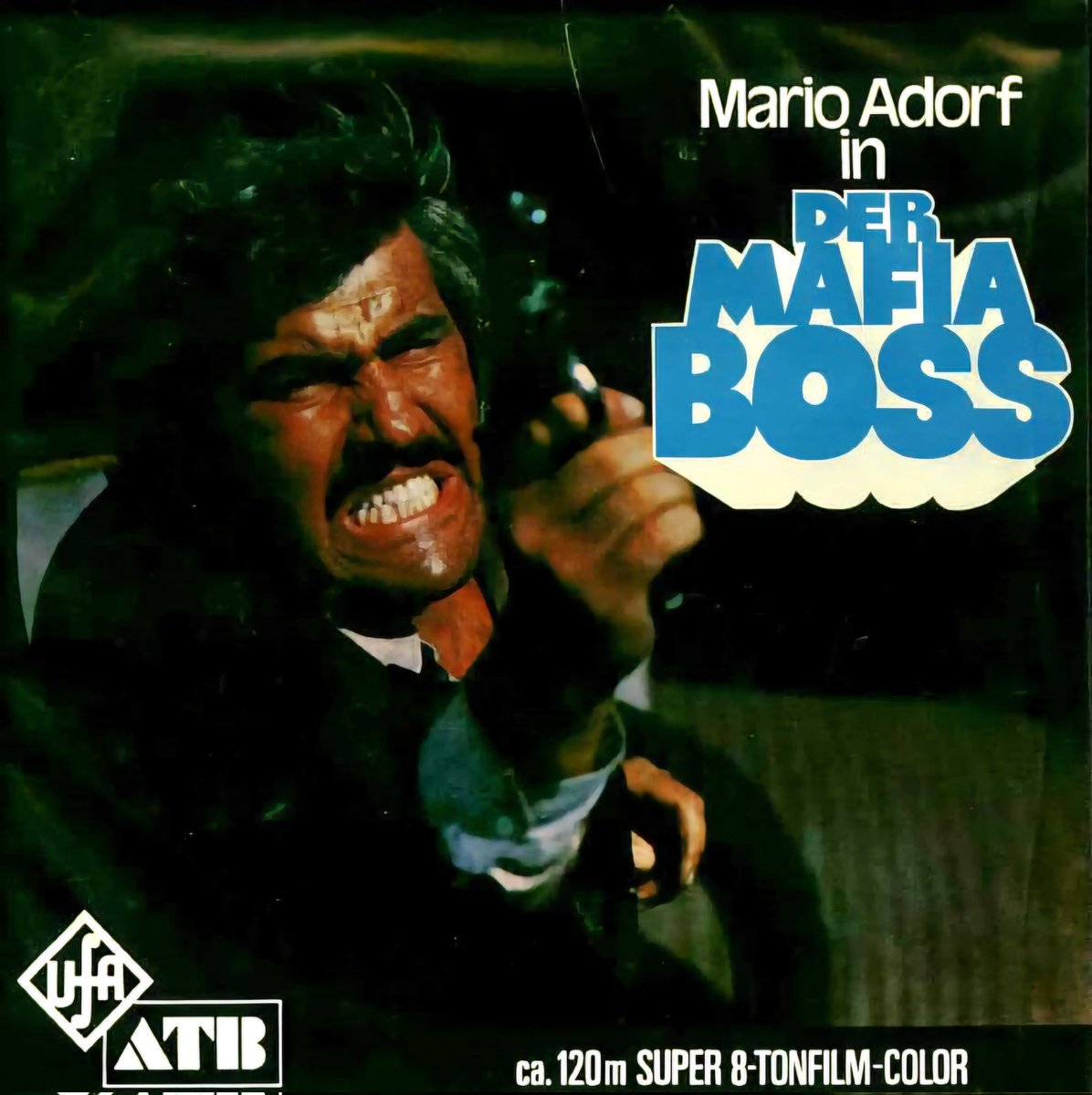 TheFilmFair's tweet photo. German Super 8 box art for #Manhunt aka #LaMalaOrdina #ManhuntInMilan #TheItalianConnection (1972 - Dir. #FernandoDiLeo) #MarioAdorf #HenrySilva #WoodyStrode #AdolfoCeli #LucianaPaluzzi https://t.co/Ns2KELC4ag