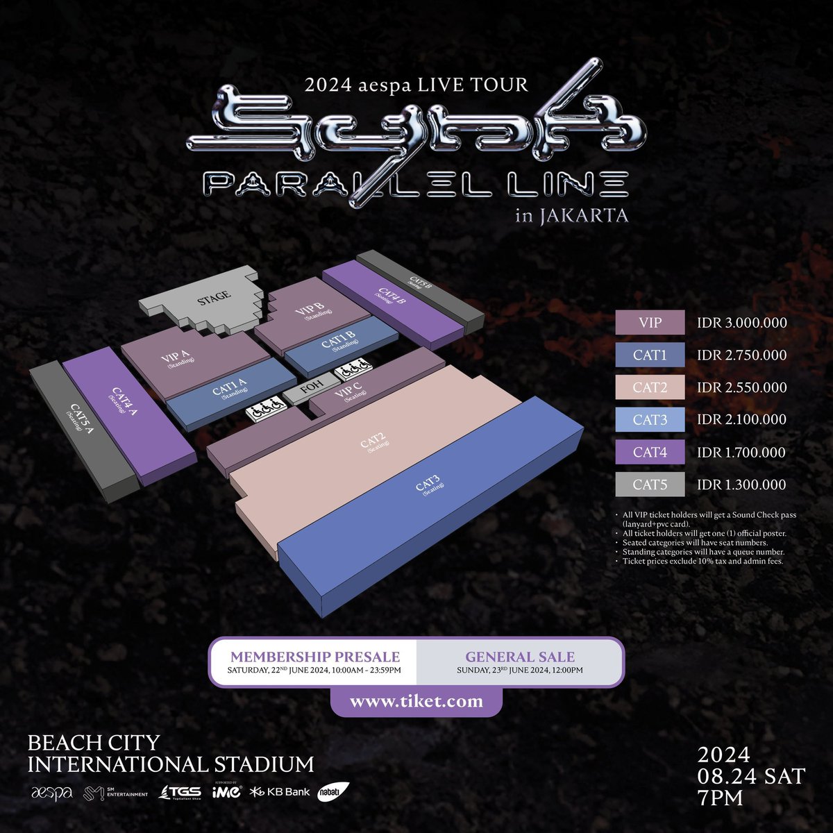 RuangTiketID's tweet photo. OPEN JASTIP / WAR TIKET

2024 aespa LIVE TOUR - SYNK: PARALLEL LINE 

Trusted dan Berpengalaman.
Cek Bio. https://t.co/ZCymIJsUFU