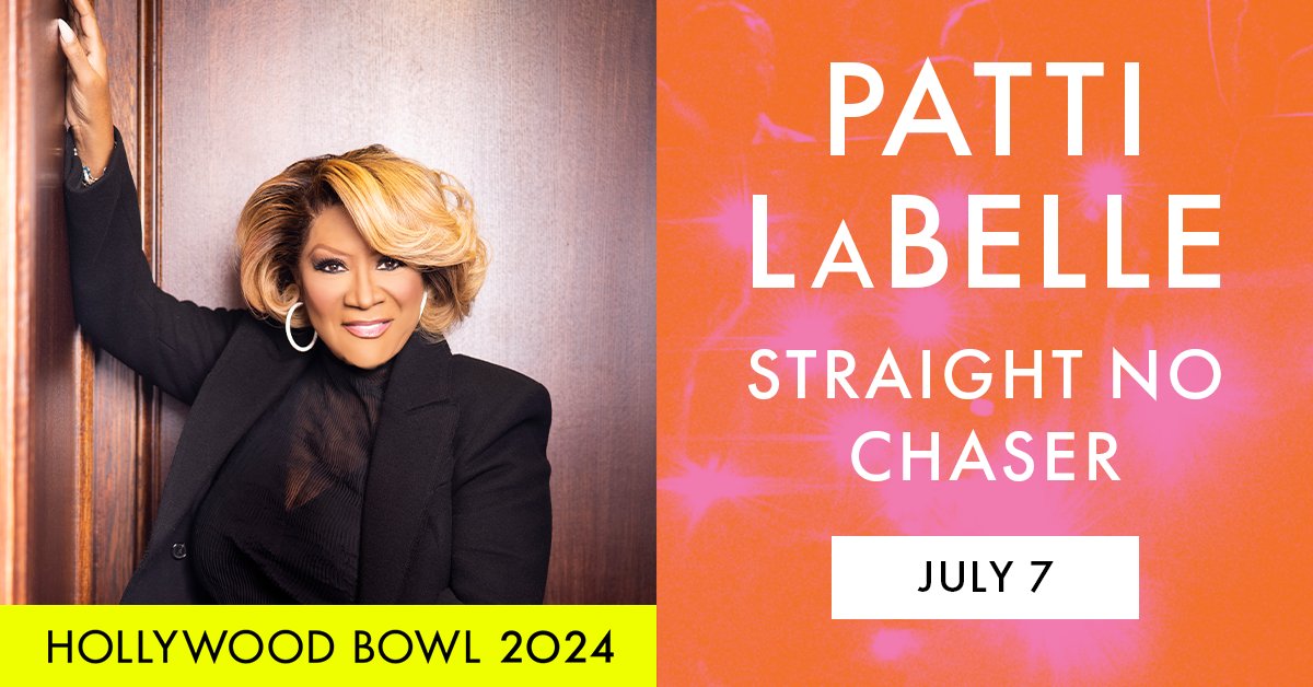 Hollywood Bowl (@hollywoodbowl) on Twitter photo The Godmother of Soul returns to the Bowl. <a href="/MsPattiPatti/">Patti LaBelle</a> takes the stage on July 7. Don’t miss it! bit.ly/HB24PLB The Godmother of Soul returns to the Bowl. <a href="/MsPattiPatti/">Patti LaBelle</a> takes the stage on July 7. Don’t miss it! bit.ly/HB24PLB