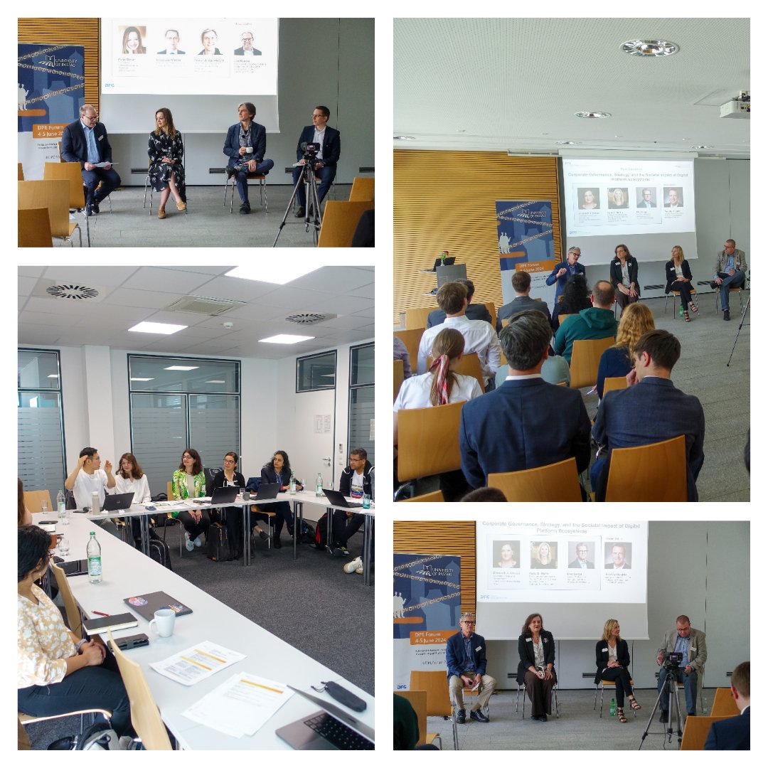 PassauDPE's tweet image. 🌟 Thrilled by the success of the #DPEForum2024 in Passau!
Under the theme "Bytes and Behemoths", we united experts across disciplines to explore #DigitalPlatformEcosystems. Huge thanks to our keynote speakers & panelists for their insights. Onward to future collaborations!🚀👏