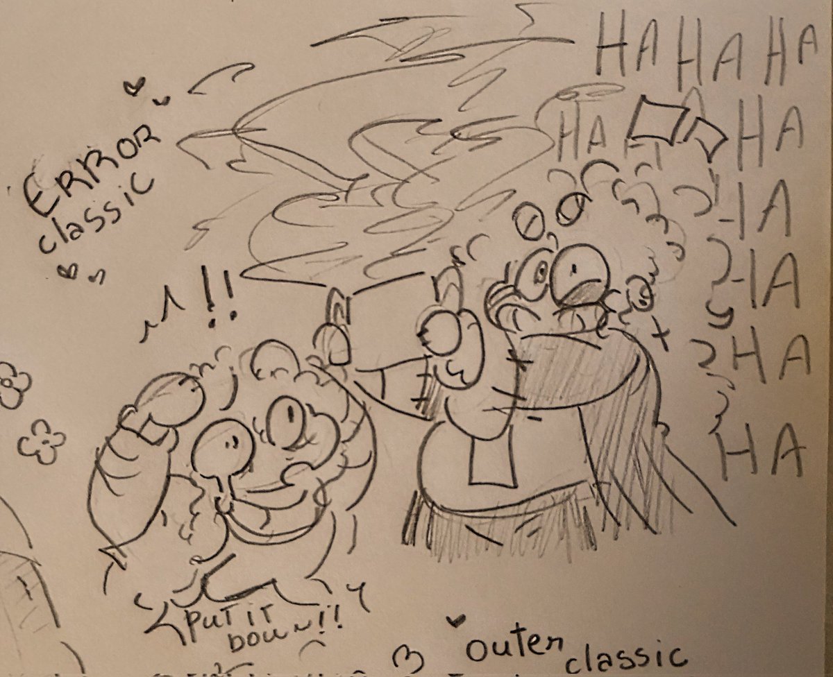 pinkcottoncands's tweet photo. I just really love the theory that Sans makes the cinnamon caramel pie instead of the toriel
#errorsans #sans #outersans #outerclassic #errorclassic https://t.co/TAl0aU5LYf
