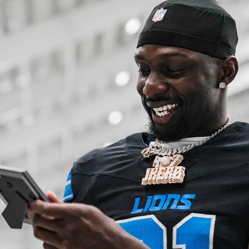 Lions's tweet photo. Some behind the scenes 📸 from Lions Media Day