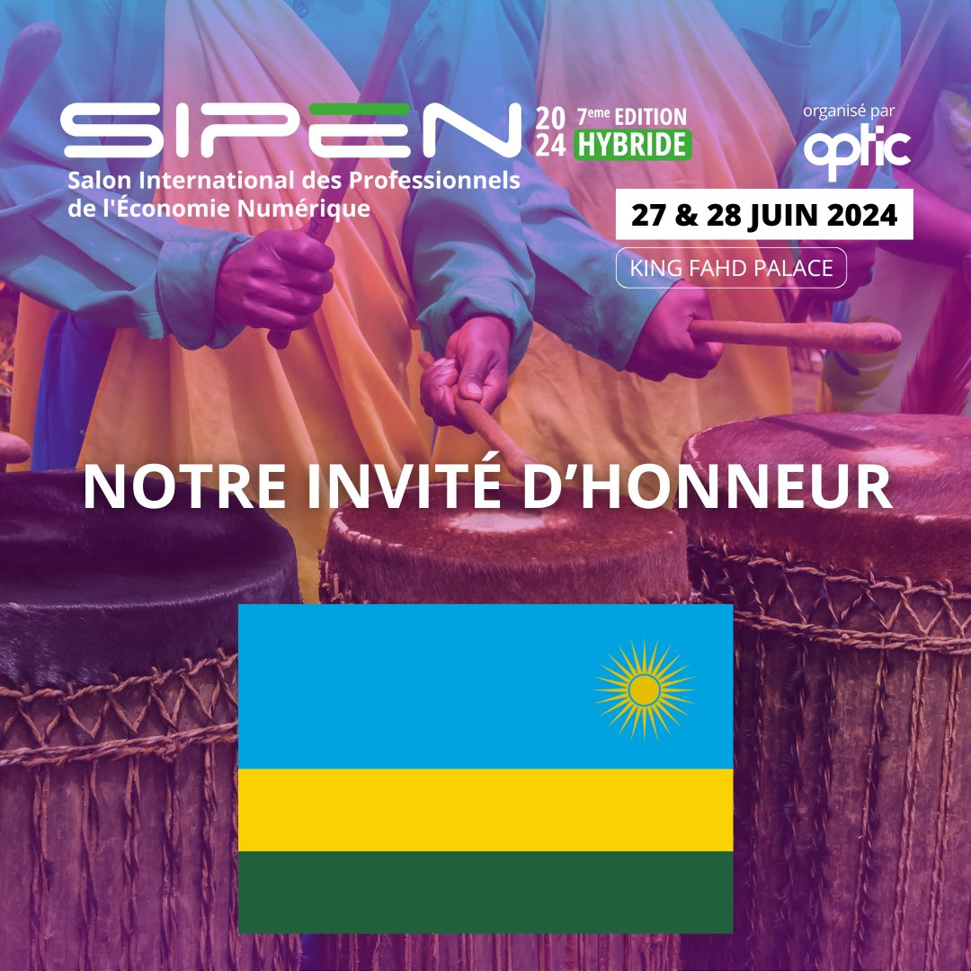 sipendakar's tweet photo. SIPEN HYBRIDE 2024 : Le Rwanda à l'honneur ! 💼💡
Nous sommes fiers d'annoncer que le Rwanda sera l'invité d'honneur du SIPEN HYBRIDE 2024 !
Réservez votre badge ici : https://t.co/Bpu3AvyMVZ
#SIPENHYBRIDE2024 #SenStartup #Innovation #kebetu
1/2 https://t.co/Hvpe5Fcmpw