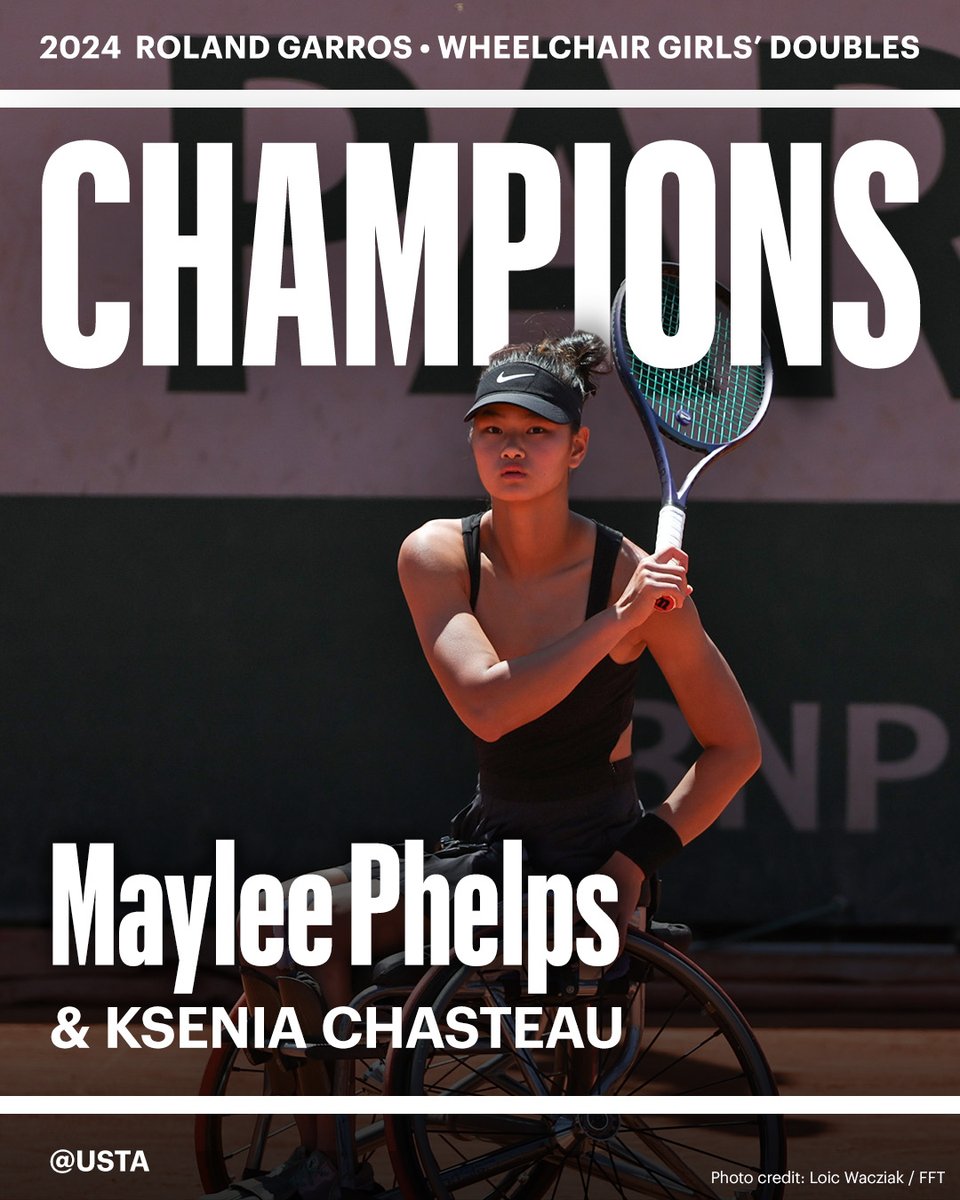 usta's tweet photo. Maylee Phelps is bringing home the hardware from Roland Garros! 🏆 https://t.co/qMl7U5IPaO