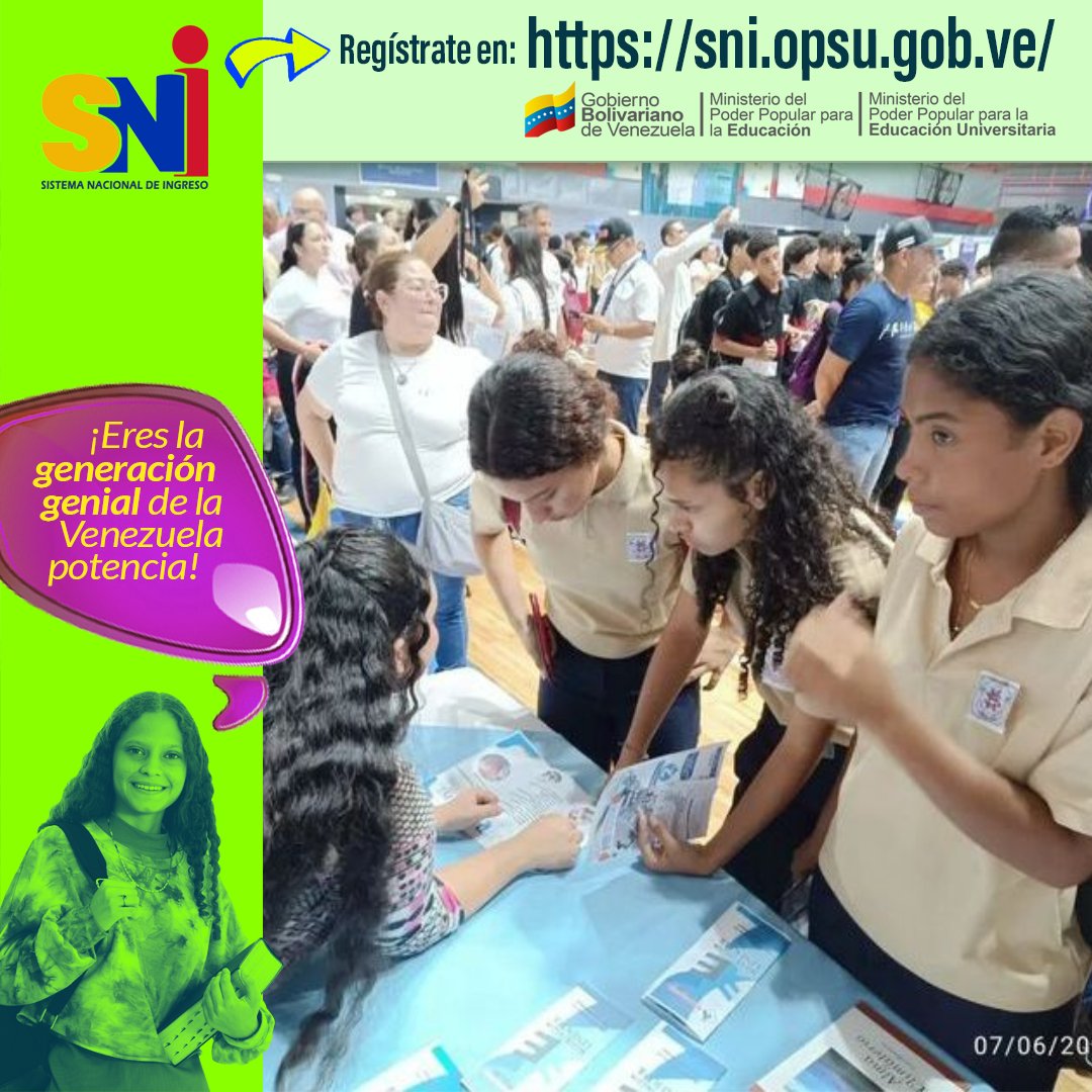 ¡Aprovechando la Expo de Oportunidades de Estudios Zulia 2024!

Nuestra muchachada se desbordó en la Expoferia de Oportunidades de Estudios Zulia 2024, este #07Jun en el Gimnasio Pedro Elías Belisario Aponte del municipio Maracaibo.

<a href="/nicolasmaduro/">Nicolás Maduro</a>
<a href="/_laavanzadora/">Yelitze Santaella</a> 
@mppeducacion