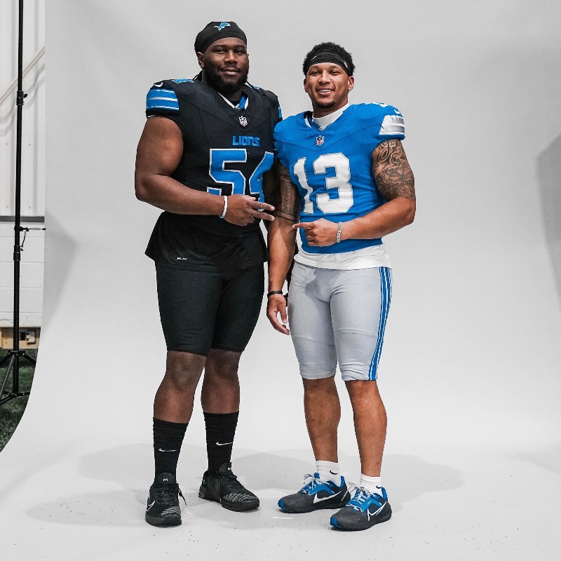 Lions's tweet photo. Some behind the scenes 📸 from Lions Media Day