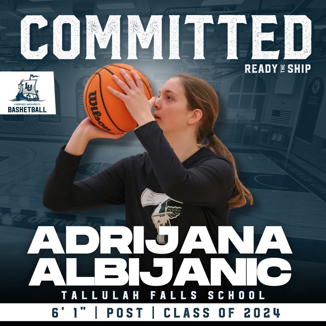 Welcome to the Lawrence Women’s Basketball family, Adrijana!